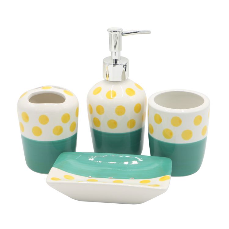 აბაზანის აქსესუარების ნაკრები კერამიკის 4 ც MH-12979 სურათი