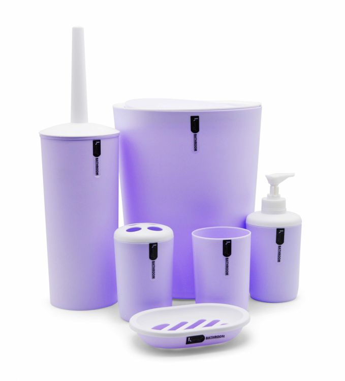 აბაზანის აქსესუარების კომპლექტი 6-ლი 3317 იისფერი (MH-2175) სურათი