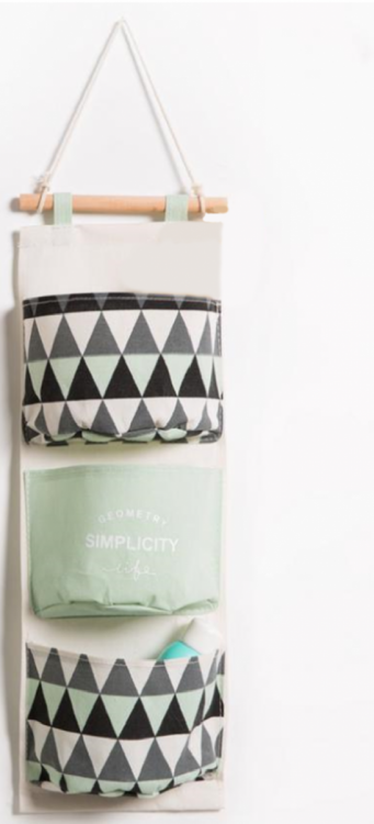 დასაკიდი სათავსო-ორგანაიზერი 3 განყოფილებით WM08 მწვანე სურათი