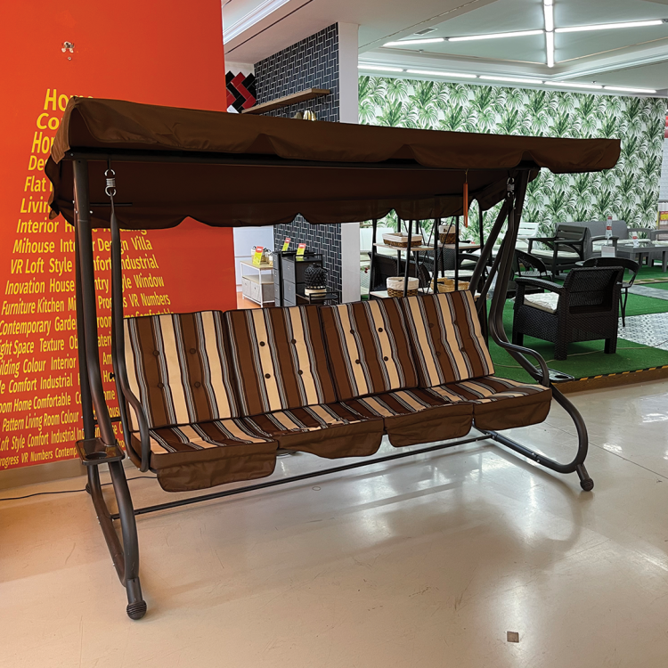 საქანელა ოთხ ადგილიანი გასაშლელი  ყავისფერი ყნ8209ლბ სურათი