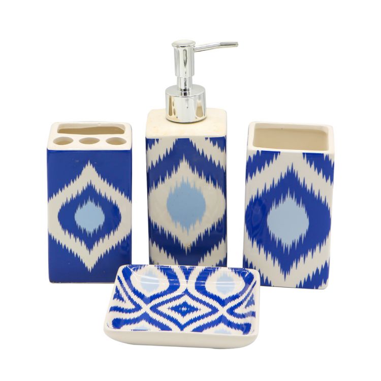 აბაზანის აქსესუარების ნაკრები კერამიკის 4 ც MH-12969 სურათი