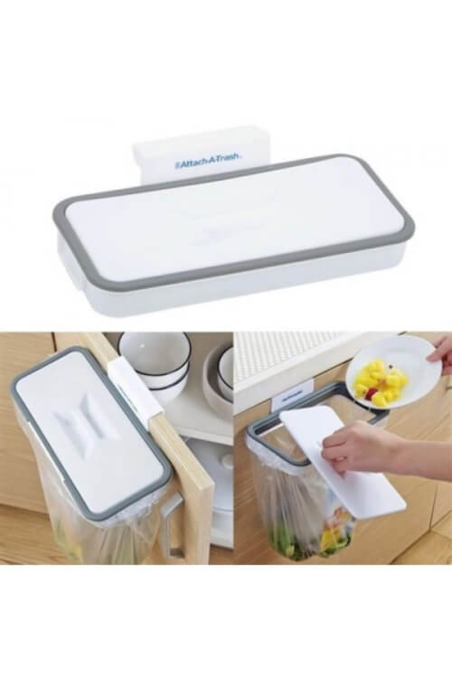 ნაგვის პარკის დასაკიდი - მოსახერხებელი და კომპაქტური დიზაინი, თავსახურით სუნის შესაკავებლად სურათი