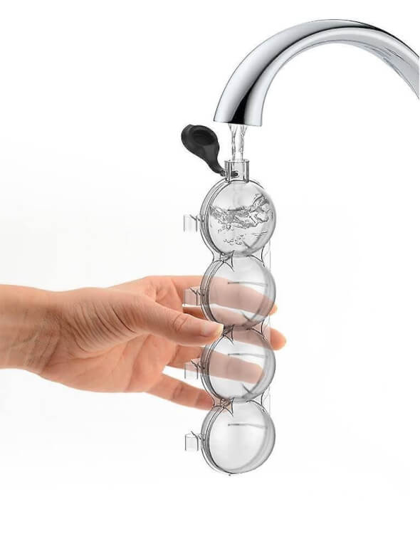 ყინულის მრგვალი ფორმები - წყალგაუმტარი დიზაინი, მარტივი გამოყენებისთვის სურათი