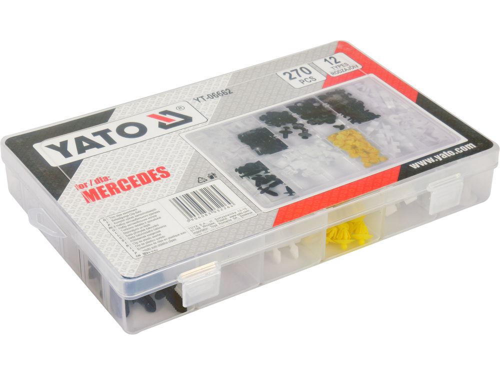 კლიფსების ნაკრები YATO YT-06662 – 270-ცალიანი კომპლექტი MERCEDES-ის ავტომობილებისთვის სურათი