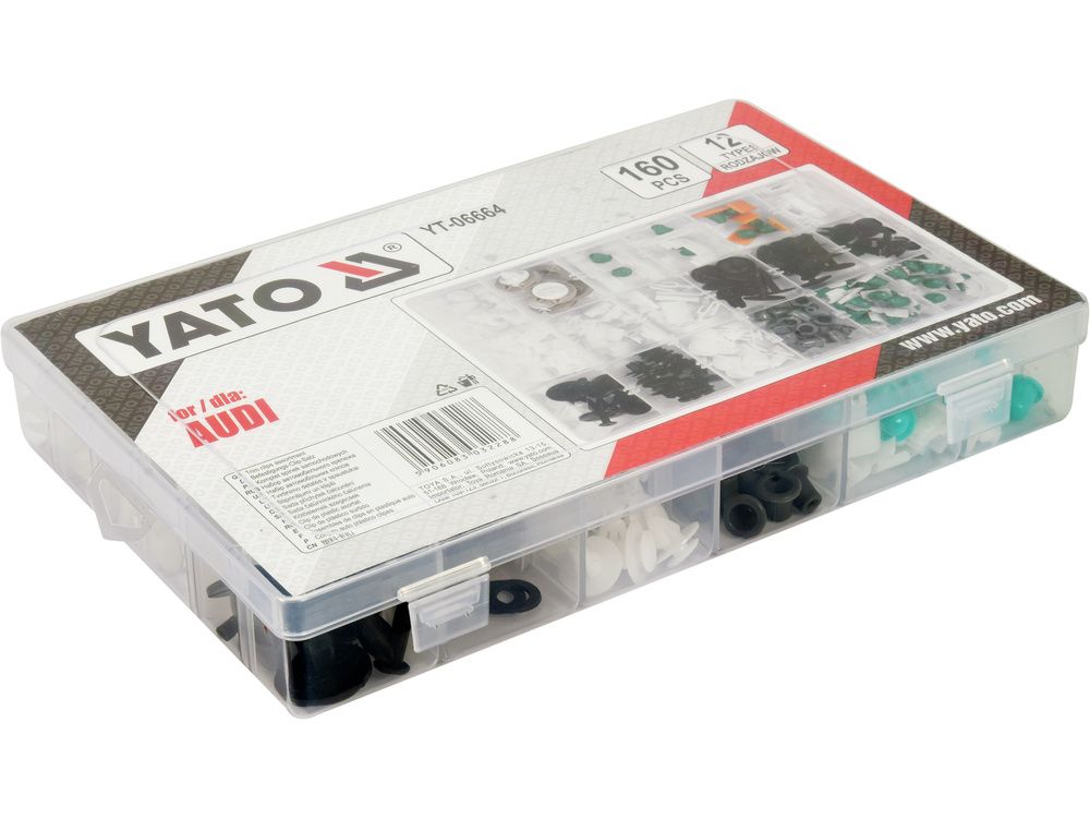 კლიფსების ნაკრები YATO YT-06664 – 160-ცალიანი კომპლექტი AUDI-ის ავტომობილებისთვის სურათი