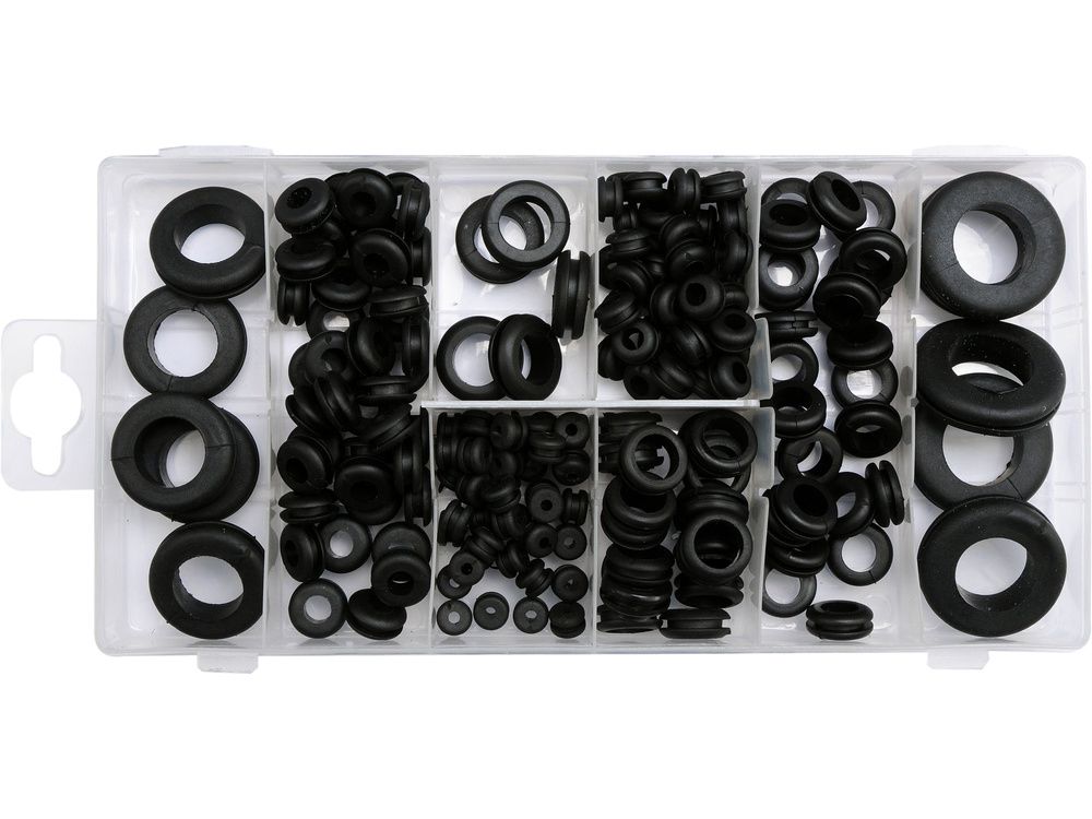 რეზინის საფენების ნაკრები YATO YT-06878 – 180-ცალიანი კომპლექტი ჰერმეტულობისა და ვიბრაციის წინააღმდეგ სურათი