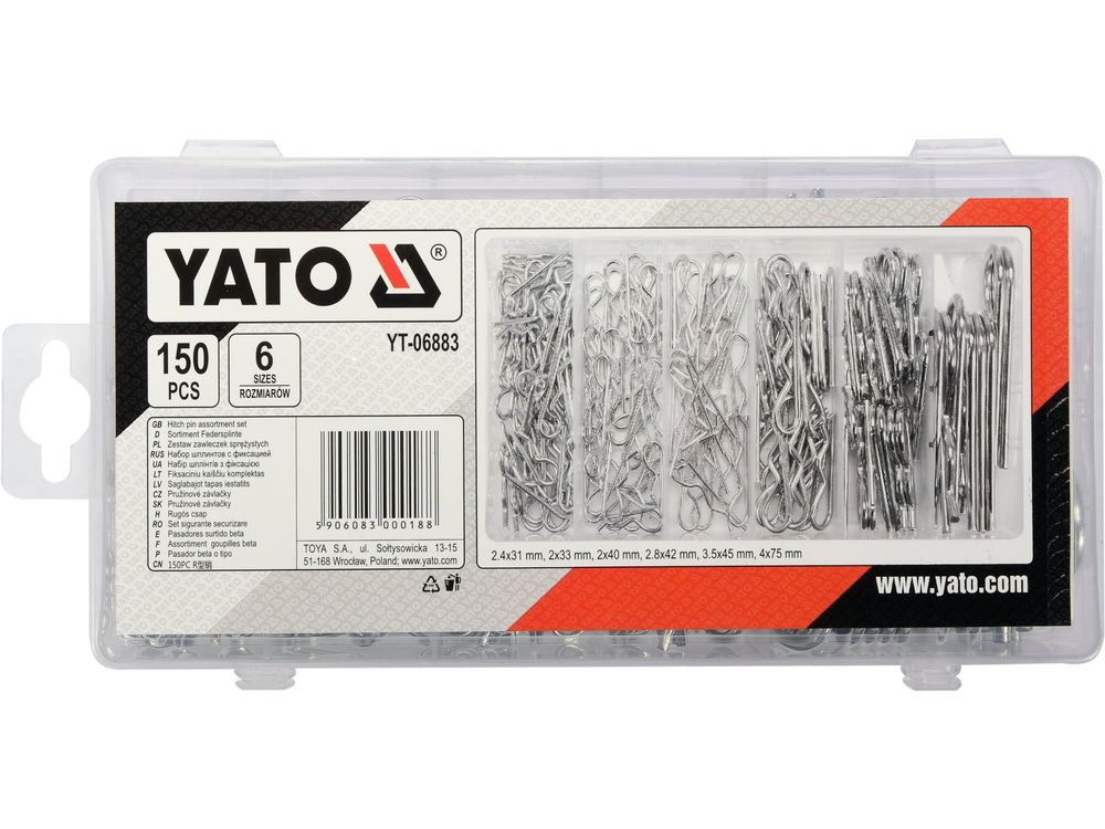 ზამბარების ნაკრები YATO YT-06883 – 150-ცალიანი კომპლექტი ტექნიკური და მექანიკური გამოყენებისთვის სურათი