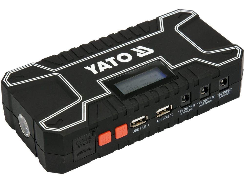 ავტომობილის დასაქოქი და დამტენი YATO YT-83082 – მძლავრი Jump Starter 10000mAh ტევადობით სურათი