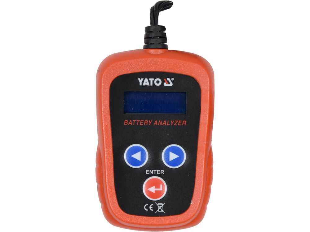 აკუმულატორის ტესტერი YATO YT-83113 – ზუსტი დიაგნოსტიკა 6V და 12V სისტემებისთვის სურათი