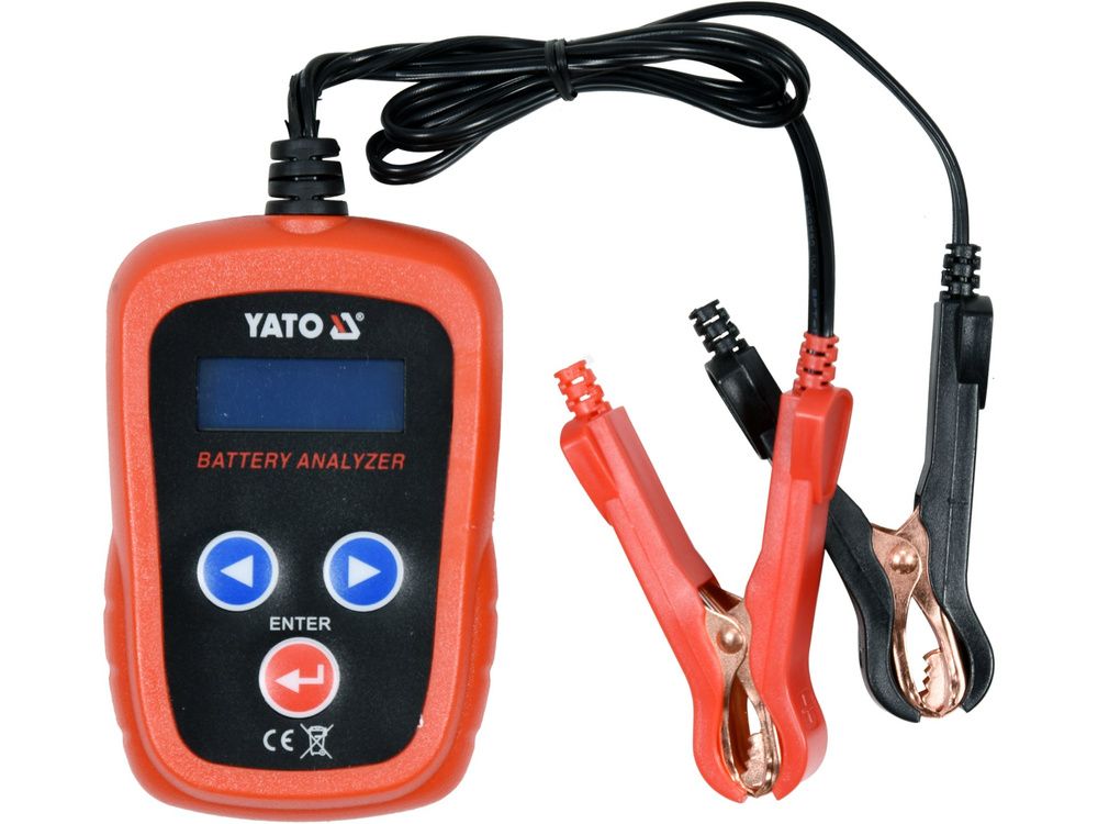 აკუმულატორის ტესტერი YATO YT-83113 – ზუსტი დიაგნოსტიკა 6V და 12V სისტემებისთვის სურათი