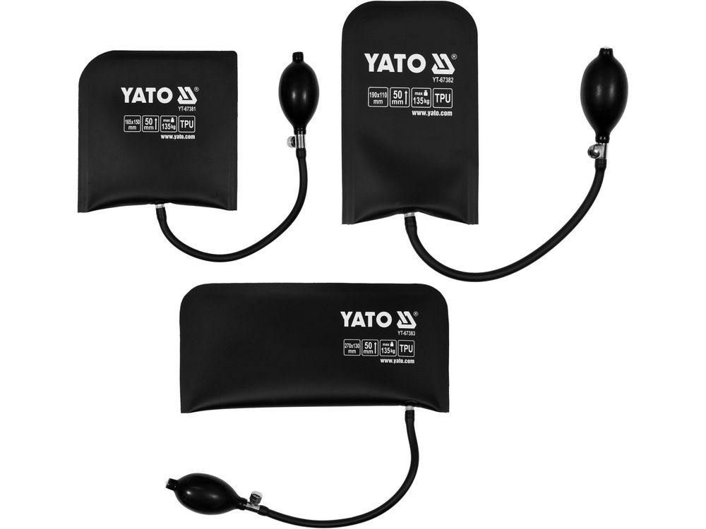 სამონტაჟო ბალიშების ნაკრები YATO YT-67385 – ეფექტური ინსტრუმენტი კარისა და ფანჯრის დამონტაჟებისთვის სურათი