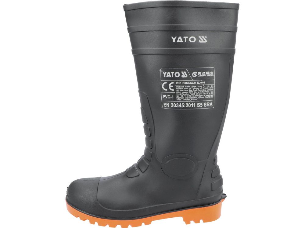 რეზინის ჩექმა YATO YT-80886 (ზომა 44) – გამძლე და წყალგაუმტარი ჩექმა გარე და ინდუსტრიული სამუშაოებისთვის სურათი