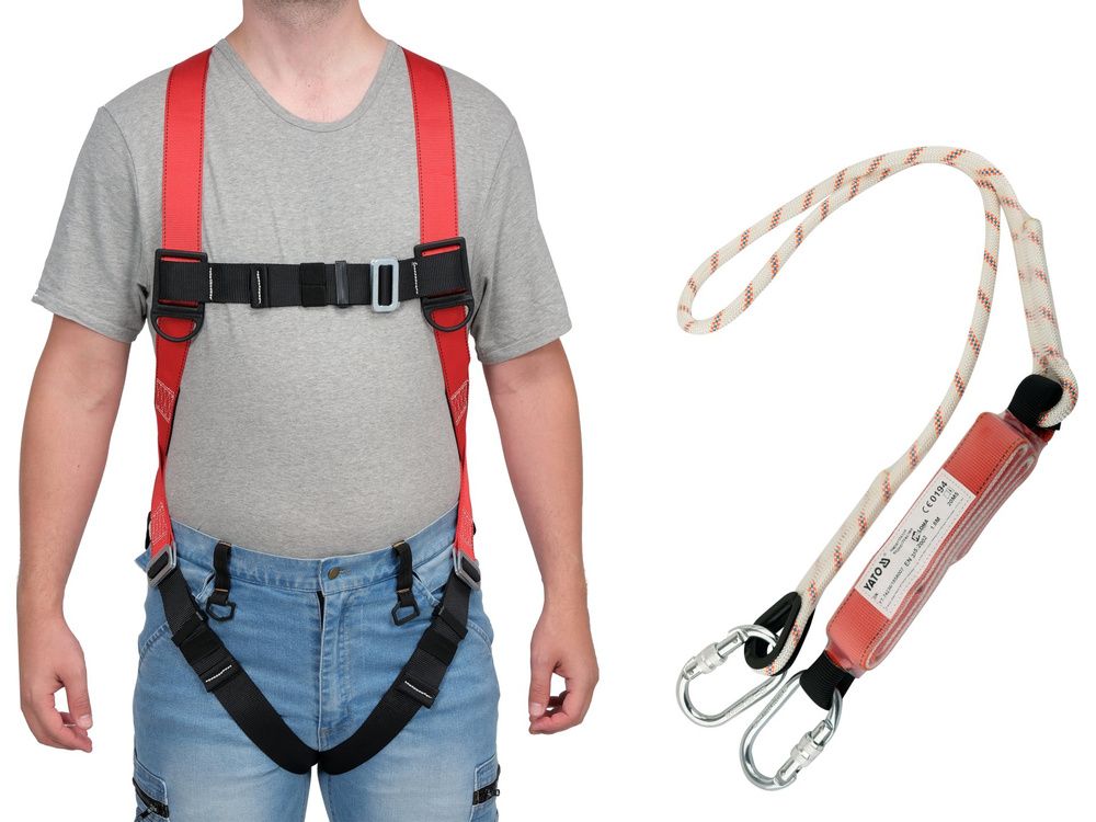 უსაფრთხოების ღვედი YATO YT-74235 – სრულყოფილი დაცვა სიმაღლეზე და რთულ სამუშაო პირობებში სურათი