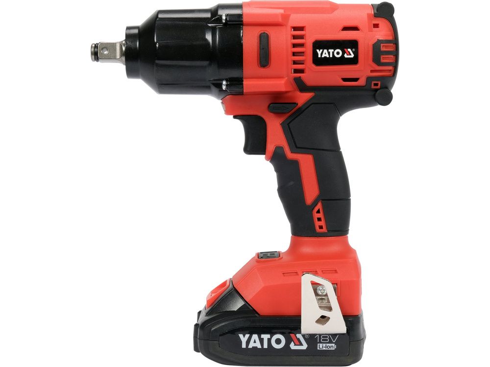 დარტყმითი ქანჩის მოხსნელი თავაკებით YATO YT-82807 (18V) – სრული კომპლექტი პროფესიონალური სისწრაფისთვის სურათი