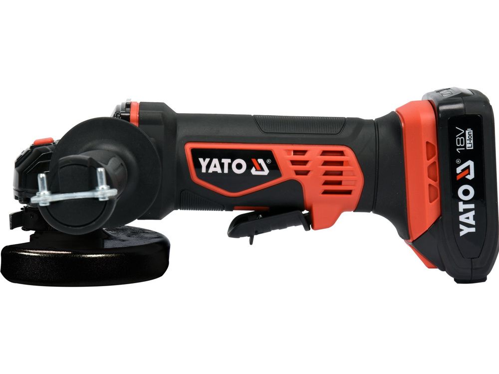 ბალგარკა ელემენტით YATO YT-82826 (125 მმ, 18V) – მობილური და ძლიერი ინსტრუმენტი სწრაფი ჭრისთვის სურათი