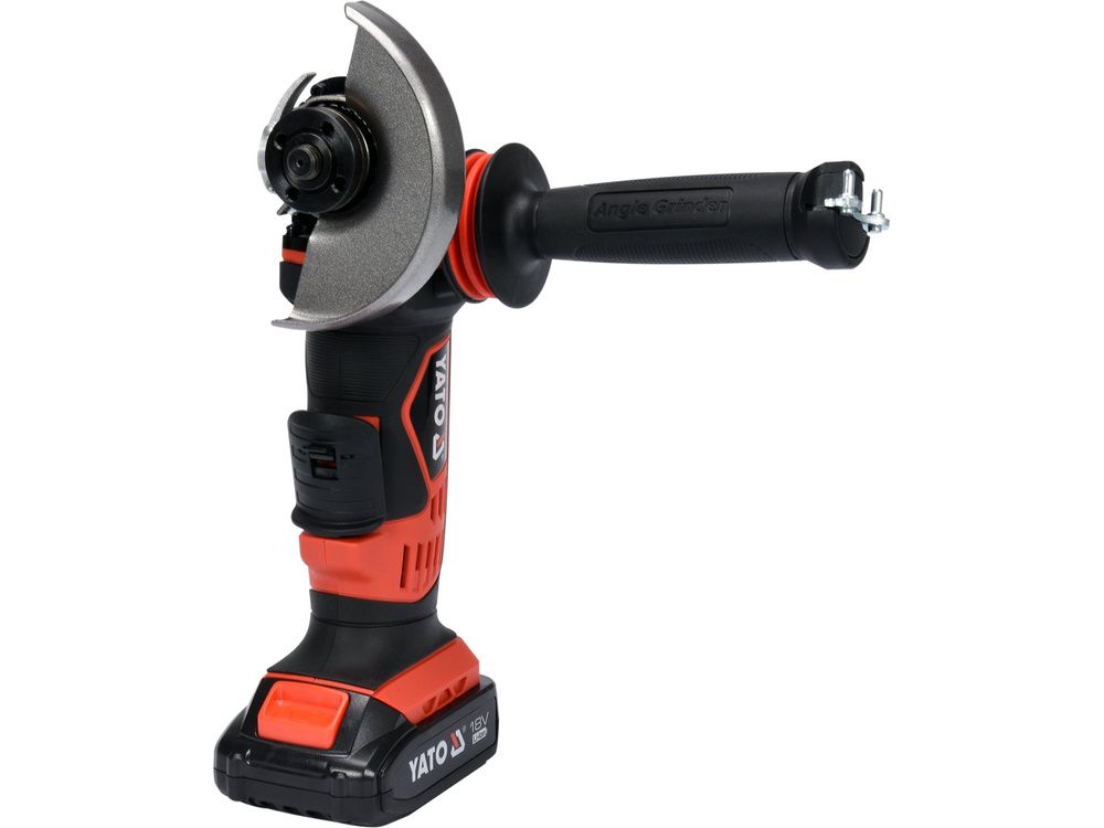 ბალგარკა ელემენტით YATO YT-82826 (125 მმ, 18V) – მობილური და ძლიერი ინსტრუმენტი სწრაფი ჭრისთვის სურათი