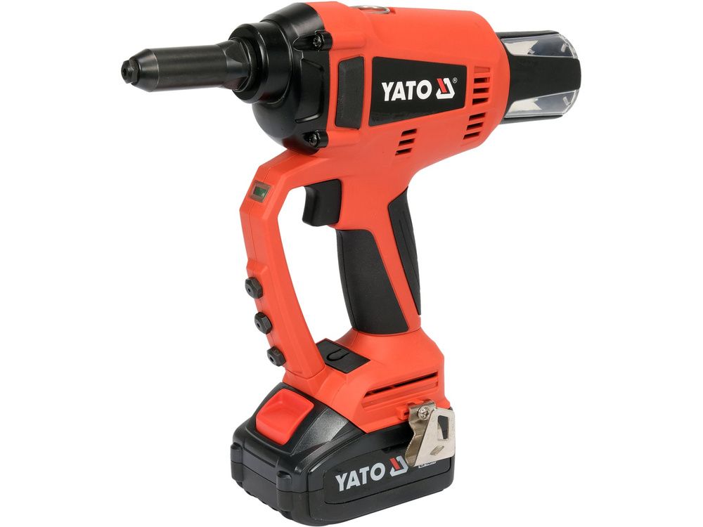 მოქლონის ინსტრუმენტი YATO YT-82955 (18V, ელემენტზე) – მძლავრი და ეფექტური მოხვრეტისთვის, დაჭერის გარეშე სურათი
