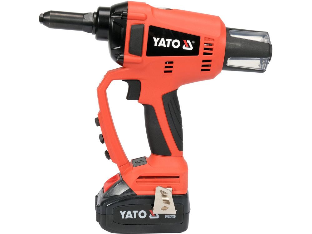მოქლონის ინსტრუმენტი YATO YT-82955 (18V, ელემენტზე) – მძლავრი და ეფექტური მოხვრეტისთვის, დაჭერის გარეშე სურათი