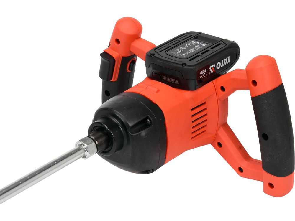 ელემენტიანი მიქსერი YATO YT-82880 (18V) – მძლავრი და მობილური შერევის ინსტრუმენტი სამშენებლო მასალებისთვის სურათი