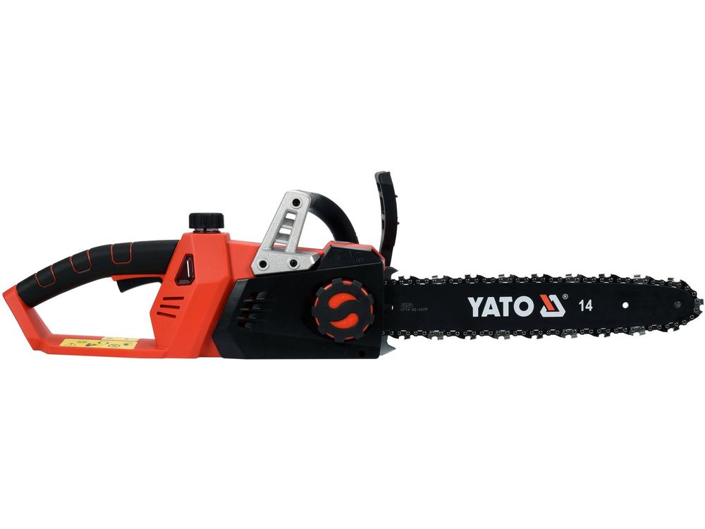 ჯაჭვური ხერხი YATO YT-82813 (18V, 14", ელემტის გარეშე) – მძლავრი და მობილური ჭრის გადაწყვეტა ხის სამუშაოებისთვის სურათი