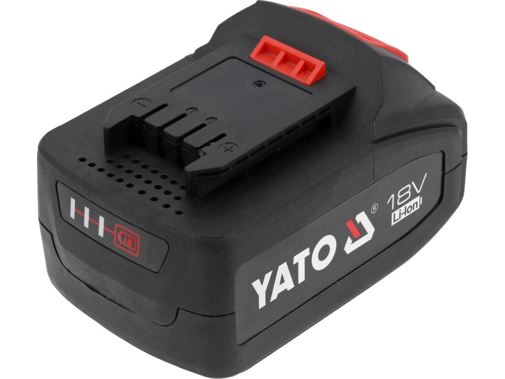 ლითიუმ-იონური ელემენტი YATO YT-82843 (18V, 3.0Ah) – ოპტიმალური ბალანსი სიმძლავრესა და მუშაობის ხანგრძლივობას შორის სურათი