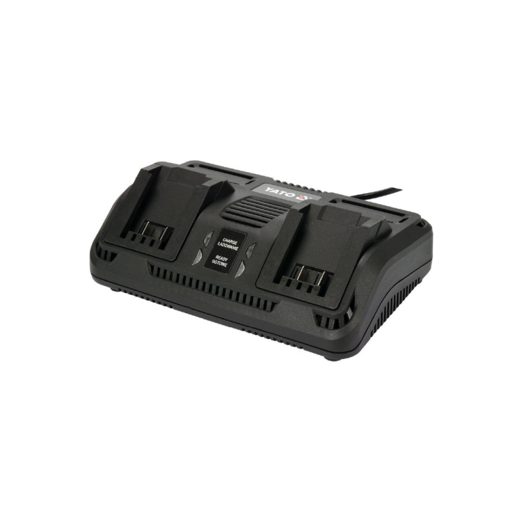 ორმაგი ელემენტის დამტენი YATO YT-82849 (18V) – ორი ელემენტი ერთდროულად, მეტი ეფექტურობა და ნაკლები დრო სურათი