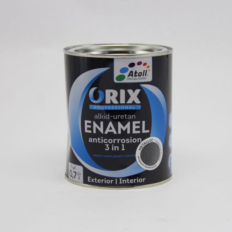 ემალი ანტრაციტი ანტიკოროზიული ORIX METALLIC 0,7 კგ სურათი