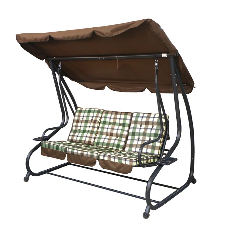 საქანელა სამ ადგილიანი გასაშლელი ყავისფერი YN-8209 სურათი