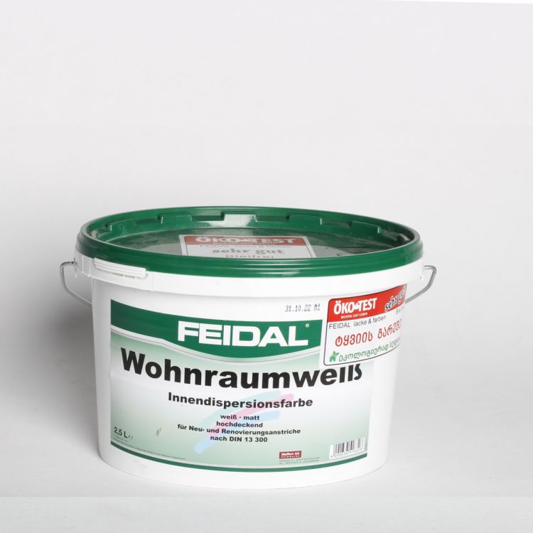 წყალემულსია შიდა სამუშაოებისთვის WOHNRAUMWEIB ELF 2.5 LT სურათი