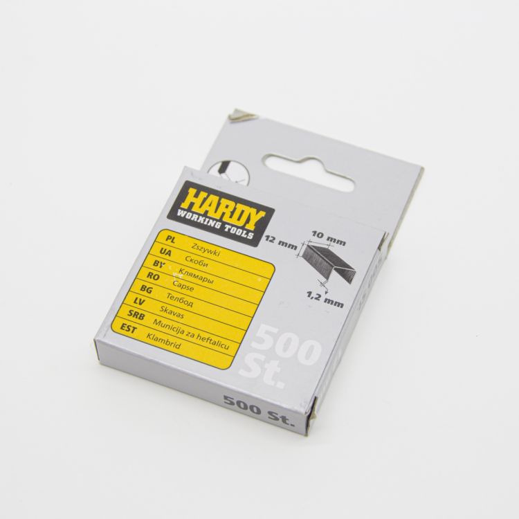 სტეპლერის ტყვიები, 12*10*1,2 მმ, 500ც (2241-650012) სურათი