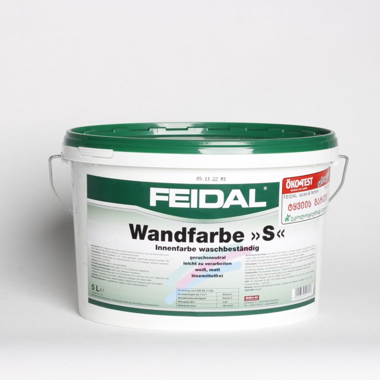 წყალემულსია შიდა სამუშაოებისთვის) Feidal Wandfarbe S Weib 5L სურათი
