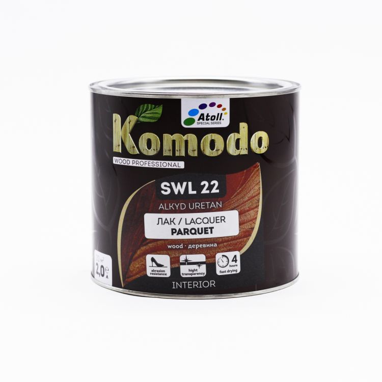 პარკეტის ლაქი SWL-22 ნ/მქრქალი COMODO 2 ლ. სურათი