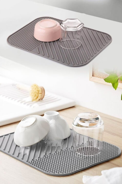 სილიკონის ჭურჭლის საშრობი - წყალგამძლე და პრაქტიკული დიზაინი სურათი