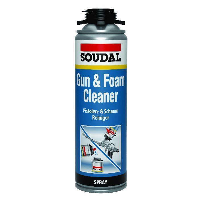 პისტოლეტის გამწმენდი სითხე-SOUDAL GUN&FOAM CLEANER 500 ML სურათი