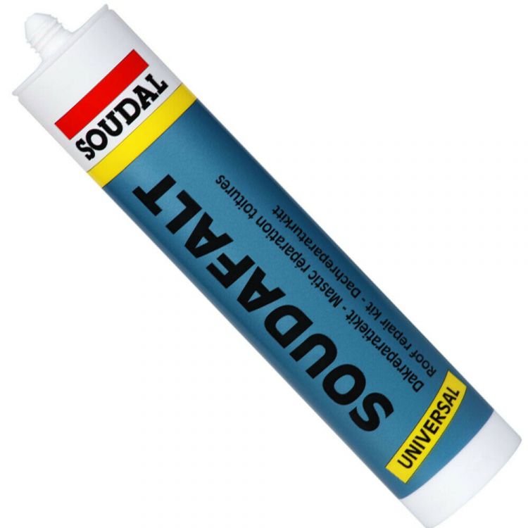 წებო-ჰერმეტიკი 280მლ შავი (რუბიროიდი)SOUDAL SOUDAFALT 280ML სურათი