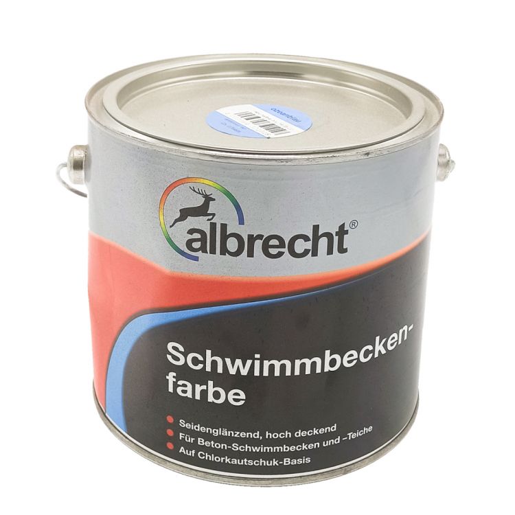 აუზის საღებავი 2,5ლ Albrecht Schwimmbeckenfarbe ozeanblau 0119 სურათი
