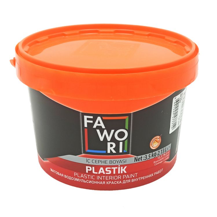 საღებავი თეთრი 3.5კგ FW.PLASTIC PAINT სურათი
