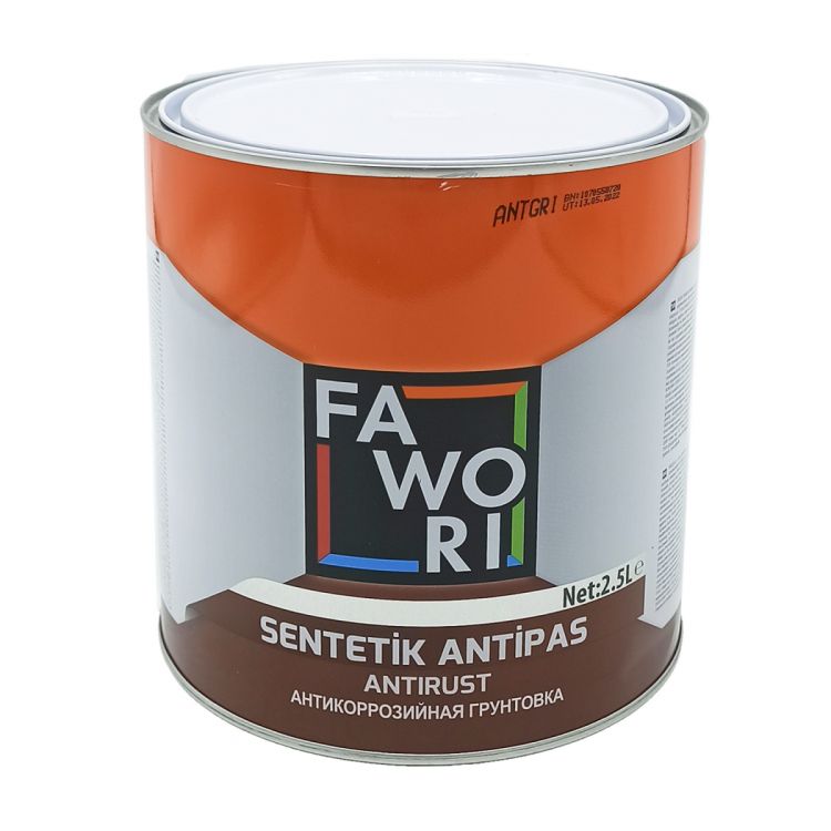 ნაცრისფერი ანტიკოროზიული საღებავი 2.5ლ FAWORI ANTIRUST GRAY სურათი