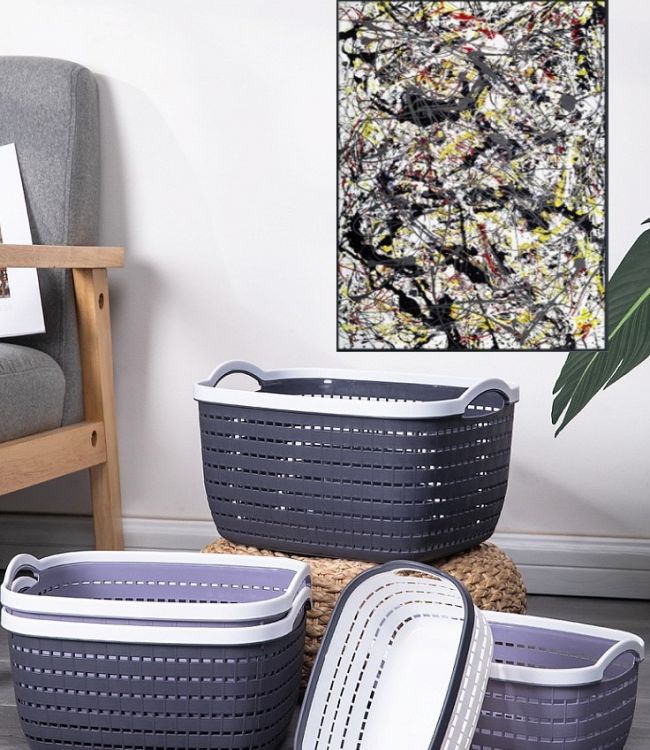 კალათა პლასტმასის MH-2365 27x19x14სმ სურათი