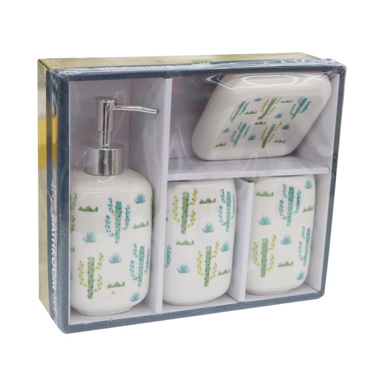 აბაზანის აქსესუარების ნაკრები 4ც. კერამიკის MH-7493 სურათი