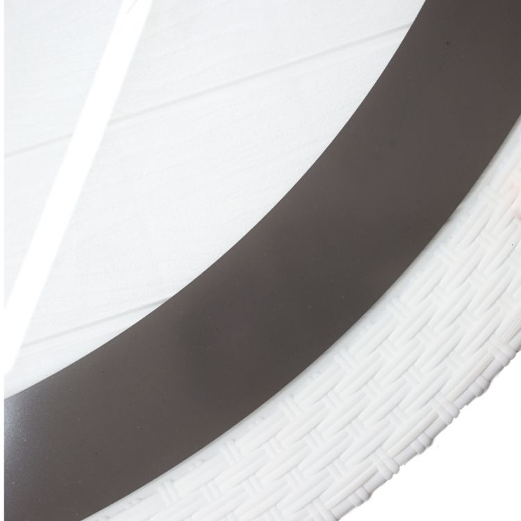 პლასტმასის მაგიდა მოწნული ორნამენტით თეთრი HOLIDAY 120Q ჰმ-425ბ სურათი