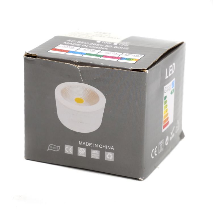 სანათი თეთრი pr-21 7w 3000k wt სურათი