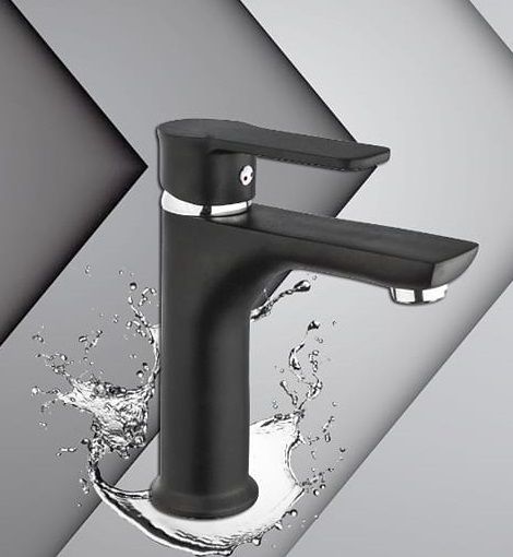 ხელსაბანის შემრევი EXTENSION COSMOS 215 02 00 00 შავი სურათი