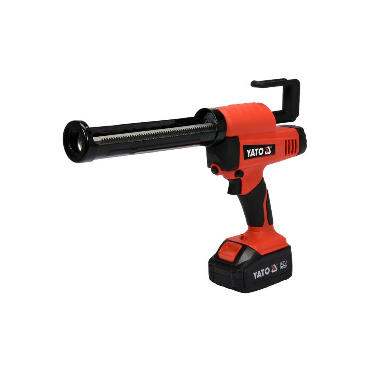 სილიკონის ფისტოლეტი ელემენტით YATO YT-82888 – 18V მძლავრი უკაბელო ინსტრუმენტი სწრაფი წებოს სამუშაოებისთვის სურათი