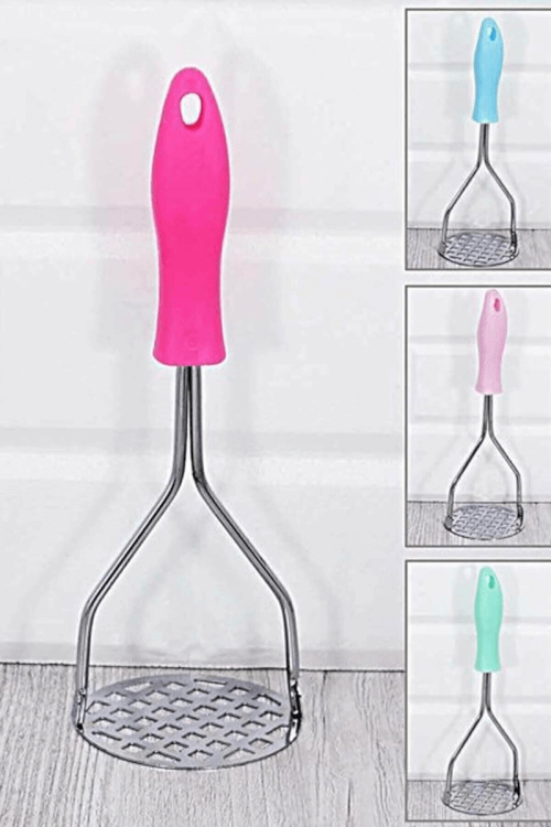 კარტოფილის საჭყლეტი - უჟანგავი რკინის მასალა და ერგონომიული ტარი სურათი