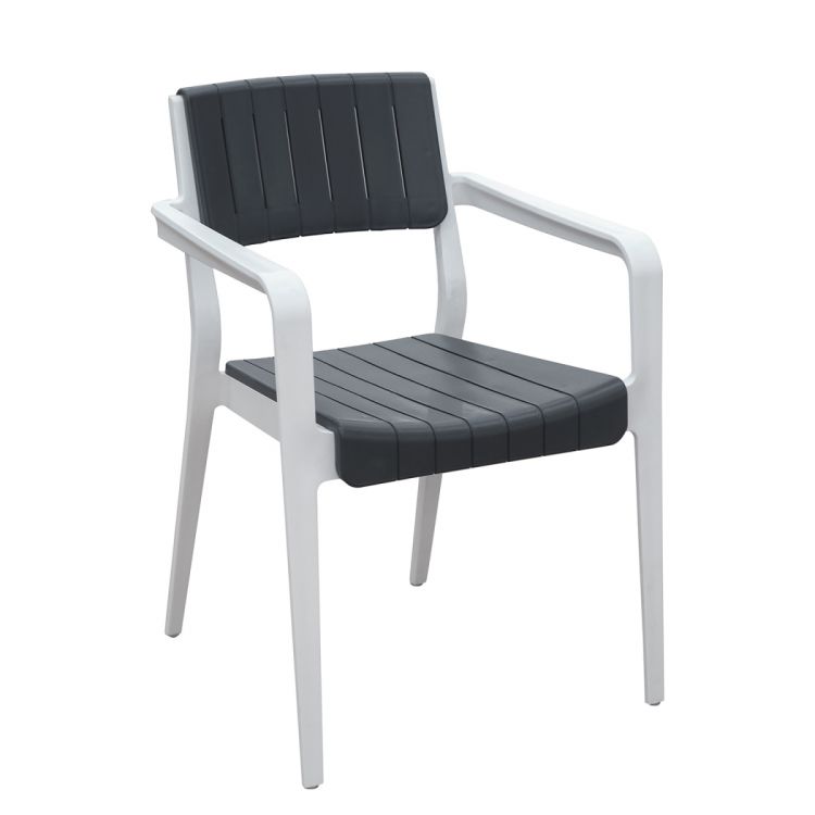 სავარძელი თეთრი ნაცრისფერში HOLIDAY INFINTY ჰკ-525ბგ სურათი