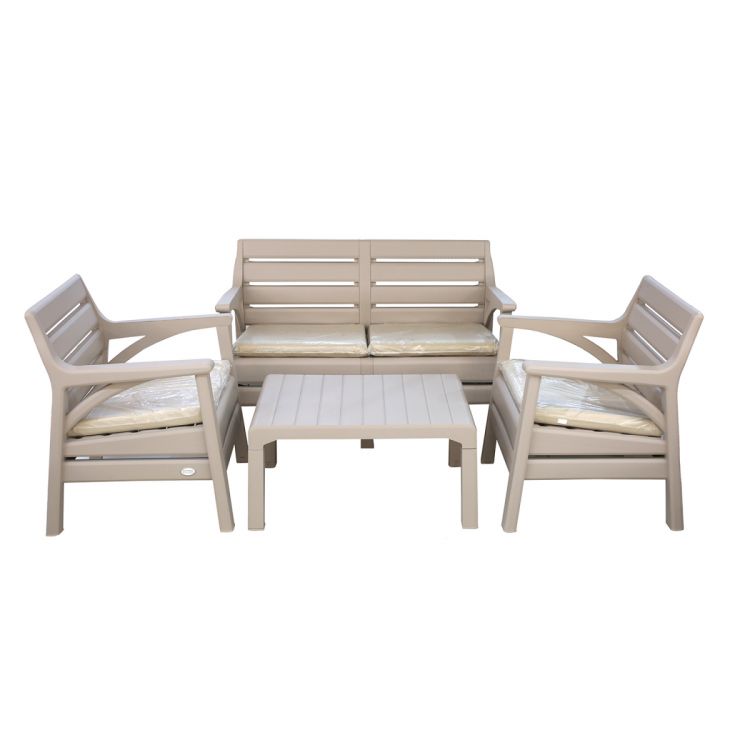 პლასტმასის მაგიდის კომპლექტი აივნის HOLIDAY ჰკ-800ც კაპუჩინოსფერი სურათი