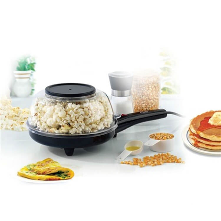 პოპკორნის აპარატი - PCM BRITE XX 800W არაწებოვანი ზედაპირით სურათი