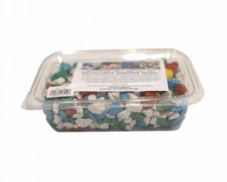 ქვა დეკორატიული შეღებილი შერეული