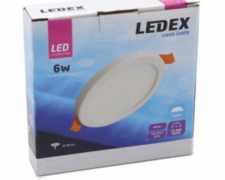 ლედ პანელი მრგვალი რეგულირებადი LEDEX LED Adjustable Panel Light 6w Round 6500K